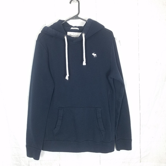 Abercrombie & Fitch muscle blue pull over hoodie sweatshirt  size small unisex - Picture 1 of 7